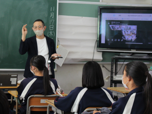 横浜市立 都田中学校にて講和を行いました